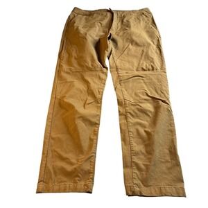 Swiss Alps Men's Size 38 x 30 Utility Travel Pants Tan Stretch Articulated Knee